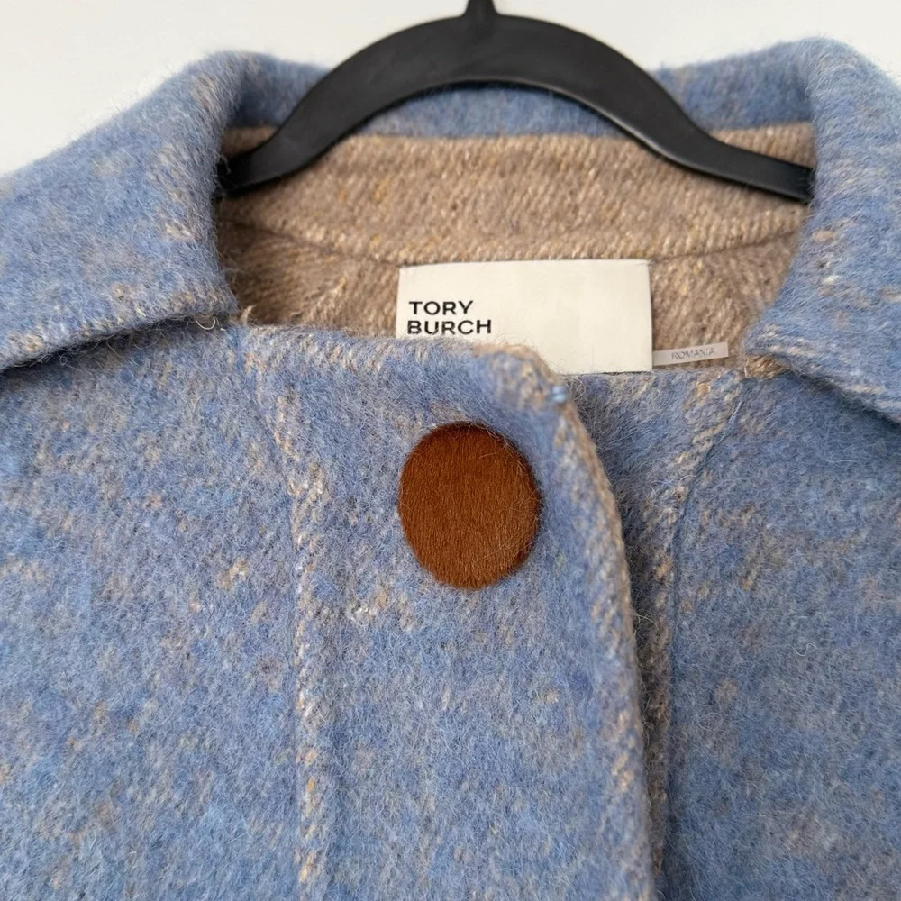 Like new Tory Burch Snap-Front Double-Face Wool $1,798